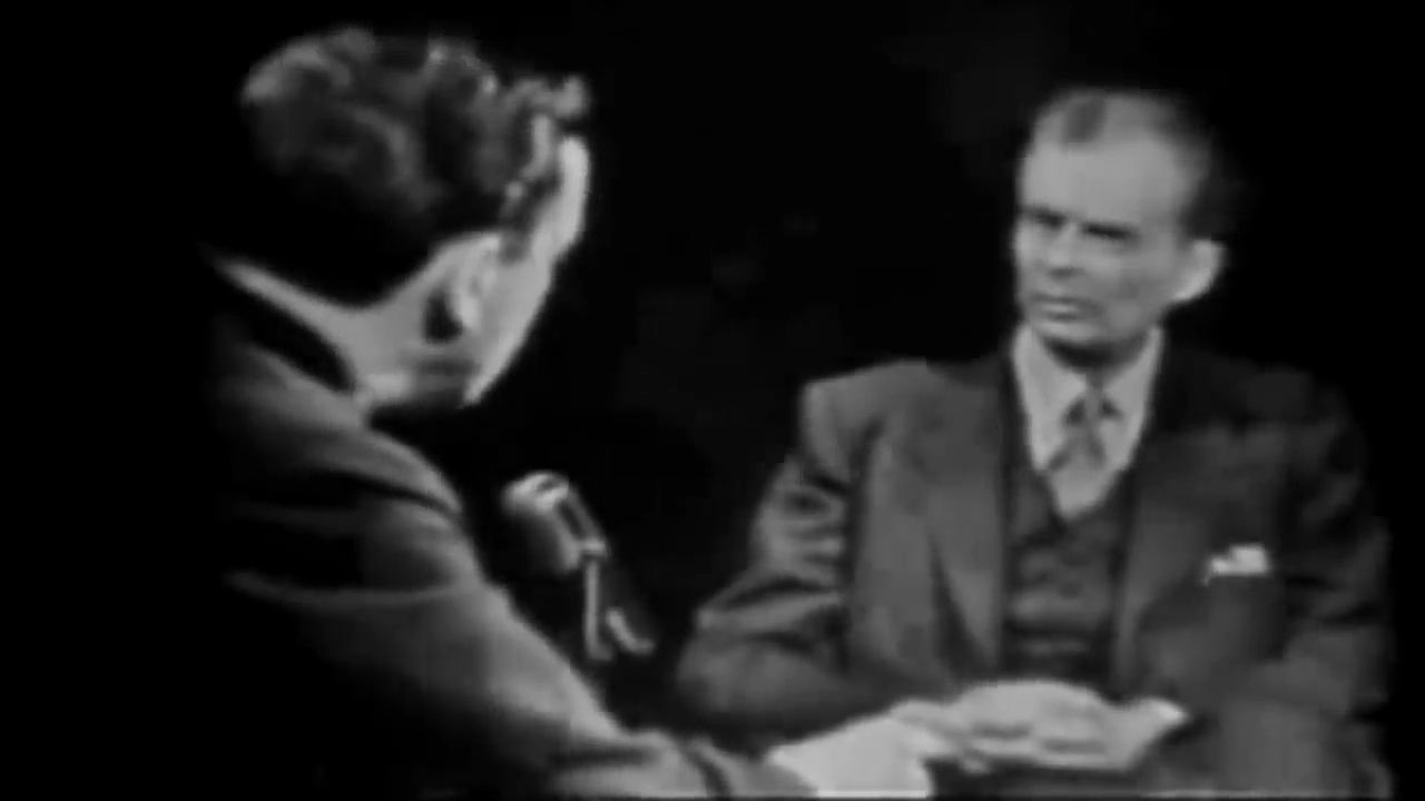 Aldous Huxley interviewed by Mike Wallace 1958